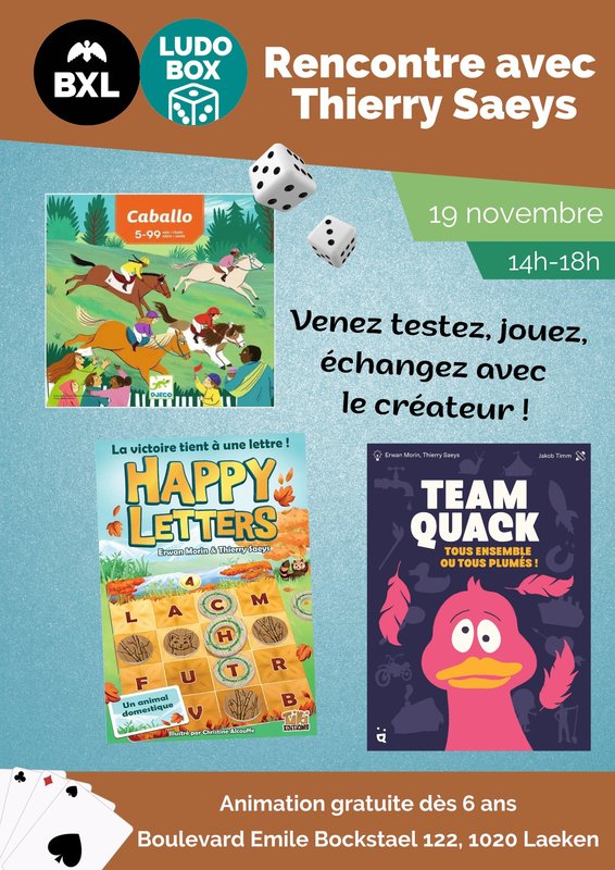 Loisirs Rencontre jeux avec Thierry Saeys
