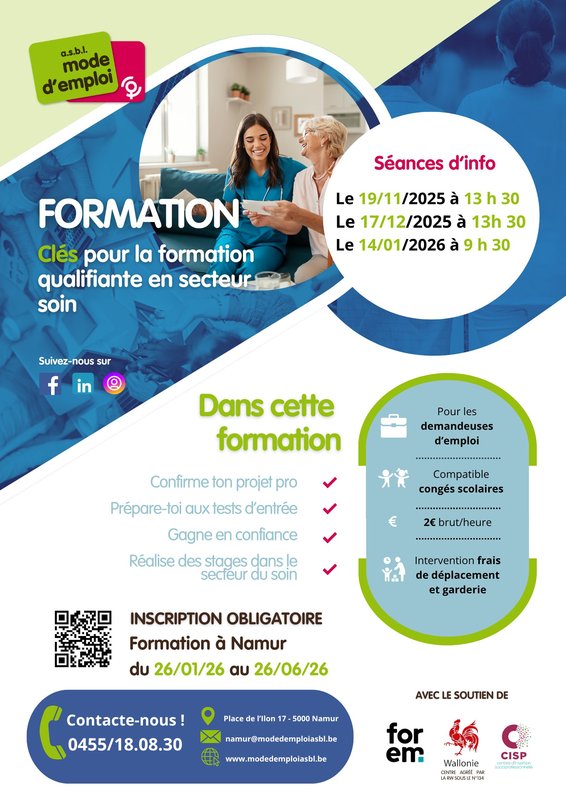 Stages,cours Préformation secteur soin (aide familiale, aide soignante)