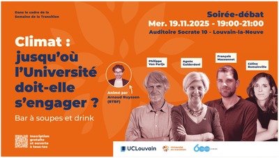 Conférences Climat : jusqu où l Université doit-elle s engager ?