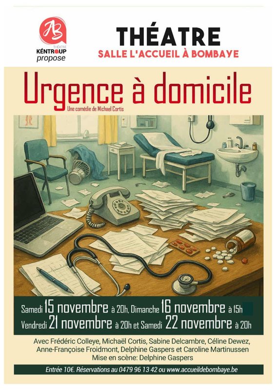 Spectacles Théâtre  Urgence domicile  Michaël Cortis