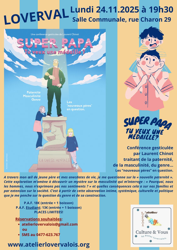 Conférences Cycle Culture & Vous: Super Papa, veux médaille?