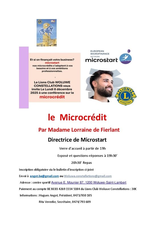 Conférences Le Microcrédit