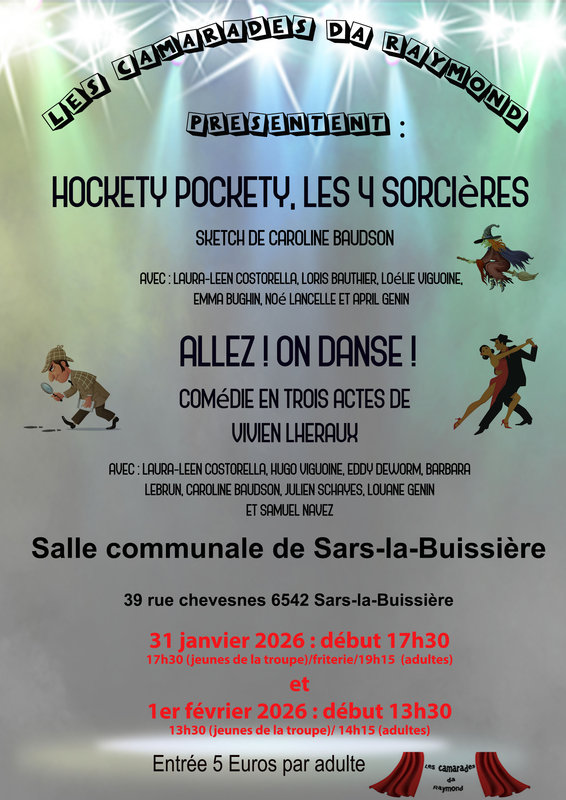 Spectacles Les Camarades Raymond présentent :