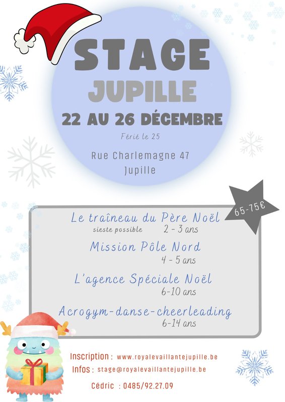 Stages,cours Stage Baby la Royale Vaillante Jupille