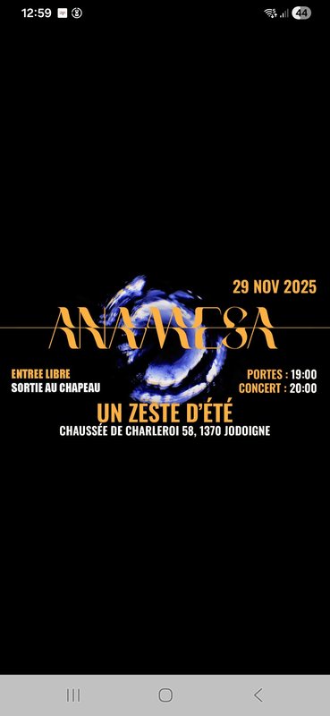 Concerts Concert Live AnÁmesa | Voyage Psyché-Rock