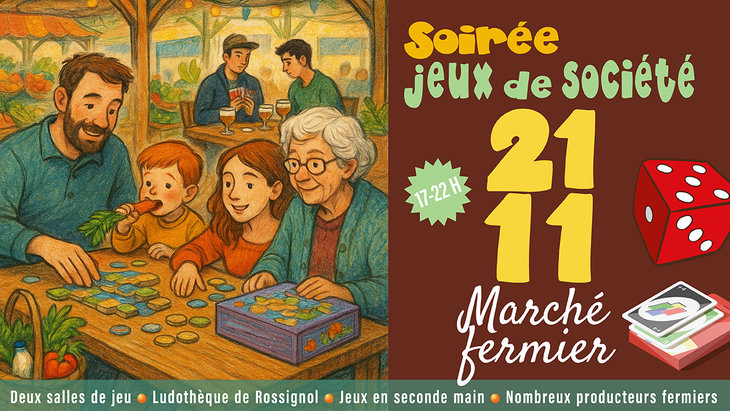 Loisirs Soirée jeux société marché fermier