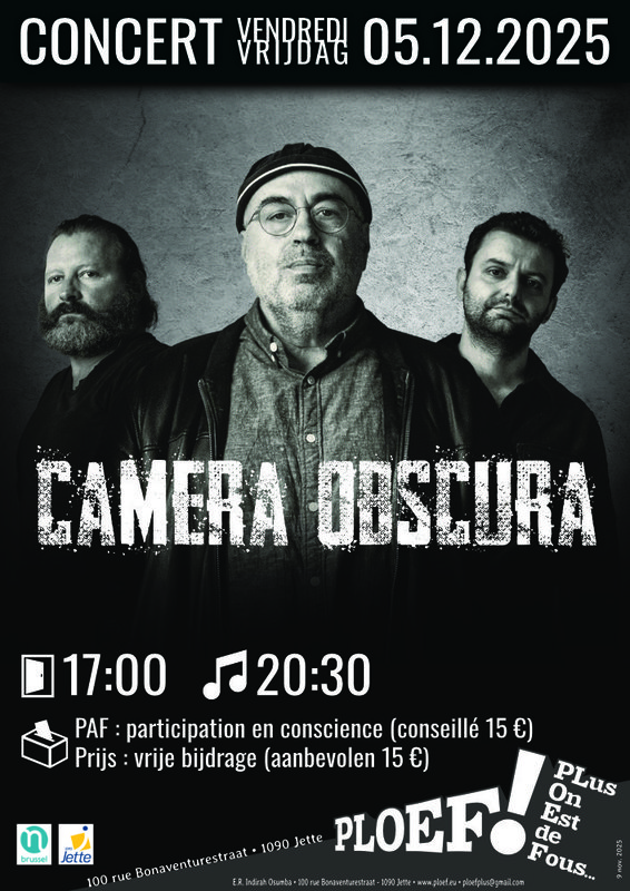 Concerts Concert Jazz: Pierre Vaiana Camera Obscura »