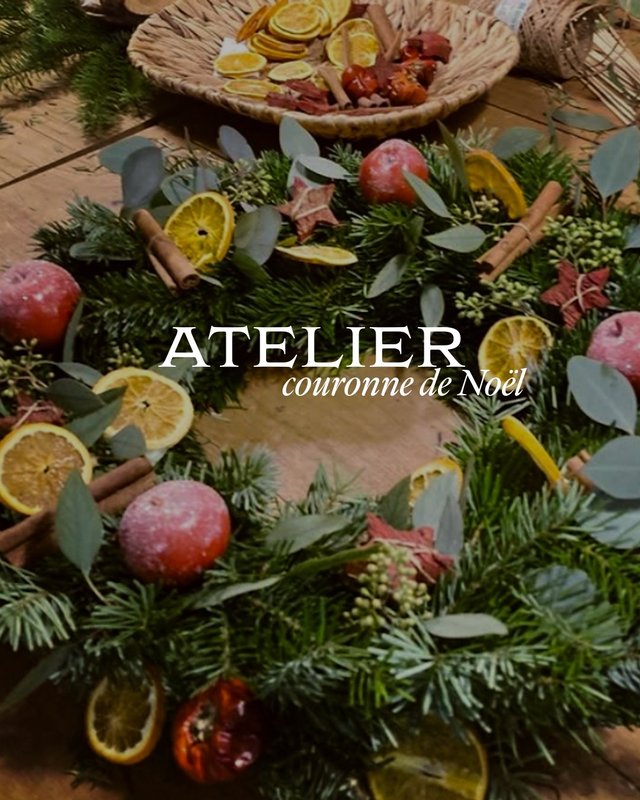 Stages,cours Atelier d’art Floral « Couronne Noël »
