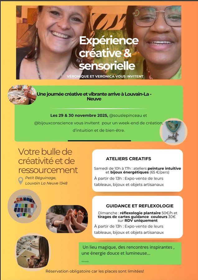 Stages,cours Week-end Créatif Sensorielle
