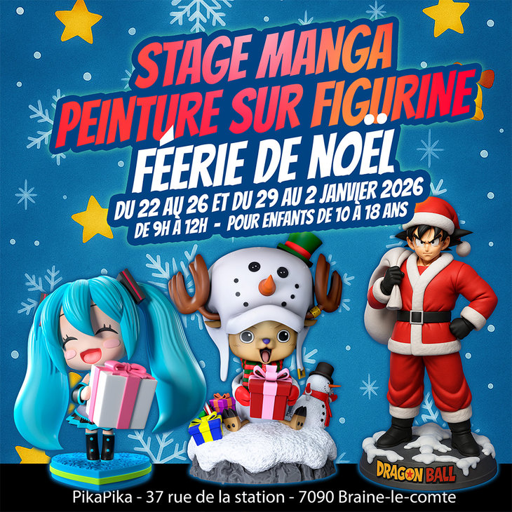 Stages,cours Stage Peinture Figurine manga Noel