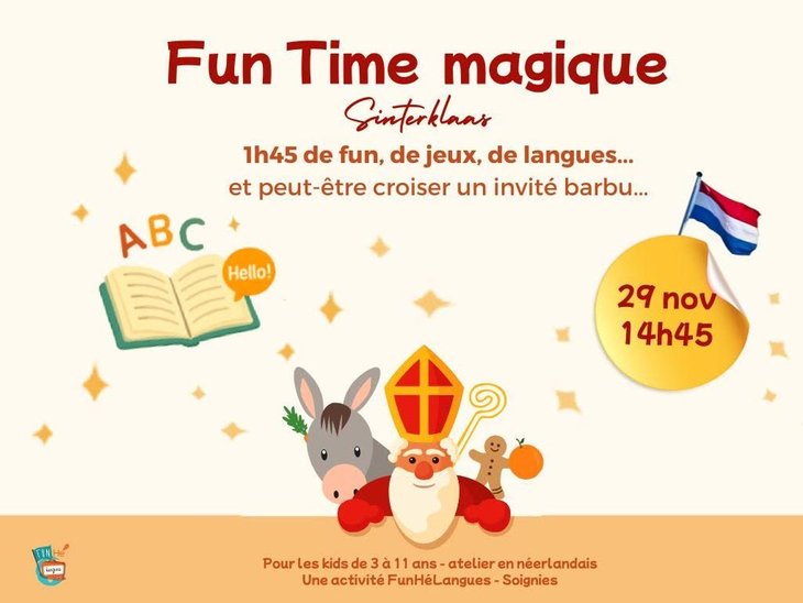 Stages,cours Fun Time Magique: Saint-Nicolas - Néerlandais