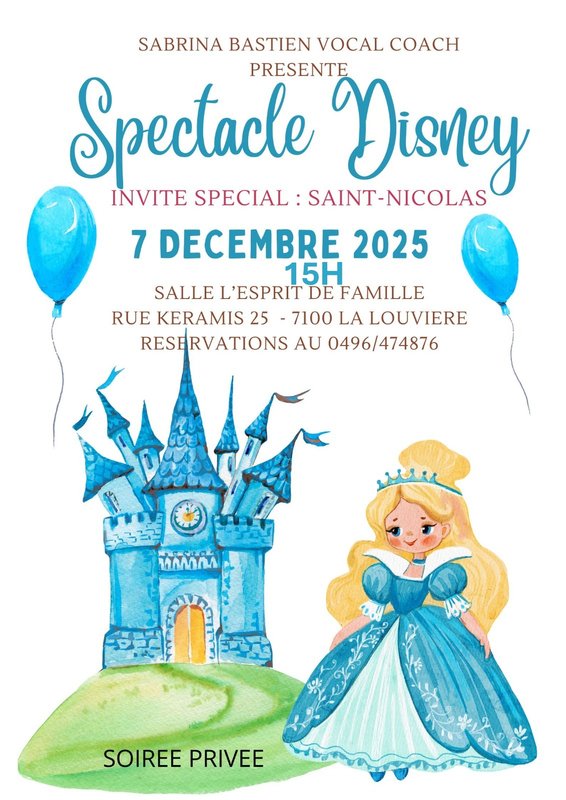 Concerts Spectacle Disney - Invité spécial Saint-Nicoles