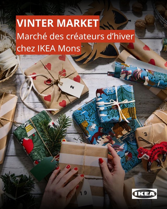 Loisirs Vinter Market Ikea Mons Marché festif créateurs