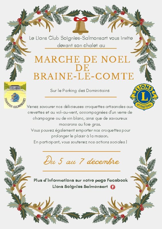 Marchés de Noël Lions Club Soignies-Salmonsart - Marché Noël