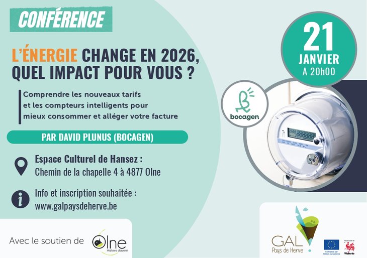 Conférences Conférence  L énergie change 2026, quel impact pour vous ? 
