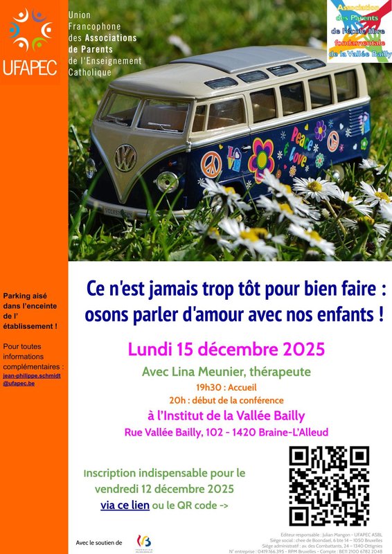 Conférences Ce n est jamais trop tôt pour bien faire : osons parler d amour avec enfants