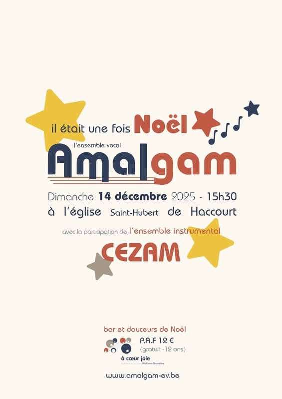 Concerts Concert Noël l ensemble vocal Amalgam