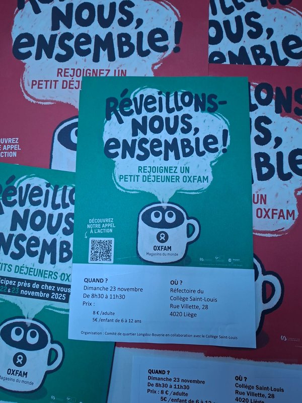 Loisirs Petit-Déjeuner Oxfam