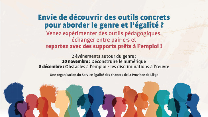 Stages,cours 2 événements pour comprendre agir le genre, l égalité l inclusion