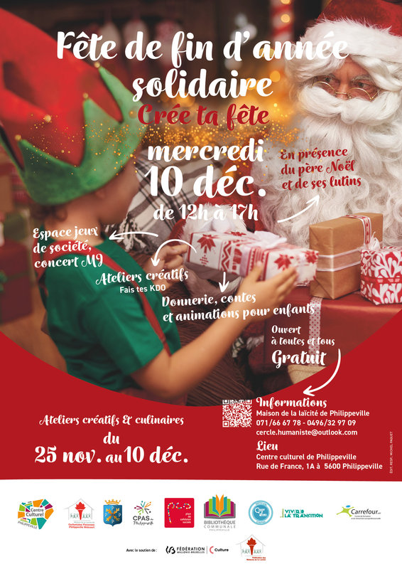 Loisirs Fête fin d année solidaire - Crée fête