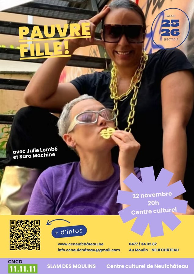 Spectacles Pauvre fille ! Julie Lombe Sara Machine