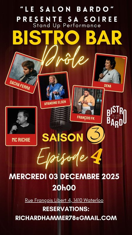 Spectacles Bistro Bar drôle