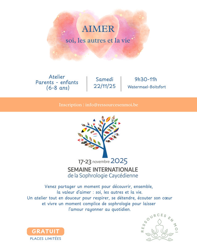 Conférences Atelier sophrologie parents - enfants