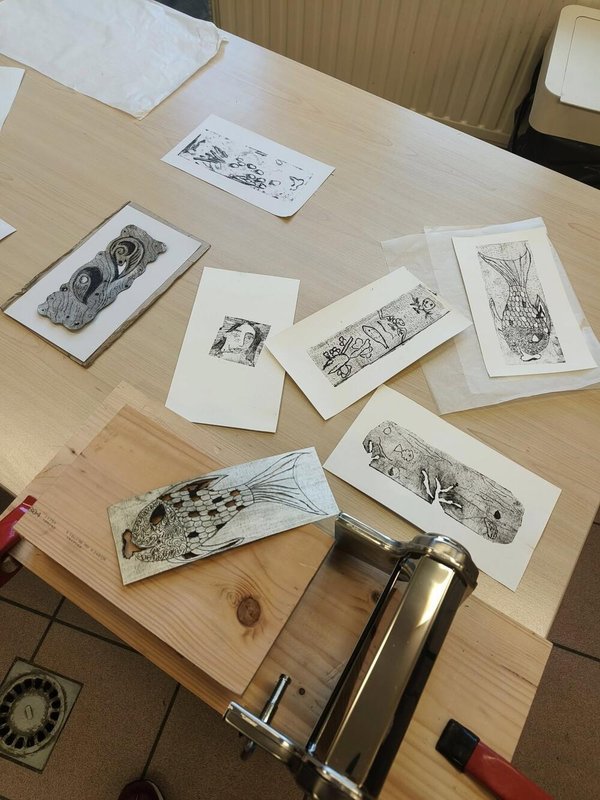 Stages,cours Atelier Zinzolin d Expérimentation technique d image imprimée