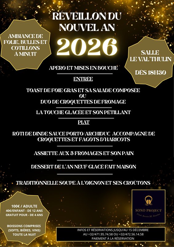 Soirées Nouvel 2026