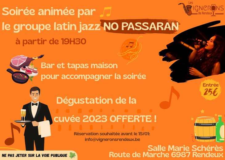 Soirées Soirée Jazz Wine Les vignerons Rendeux