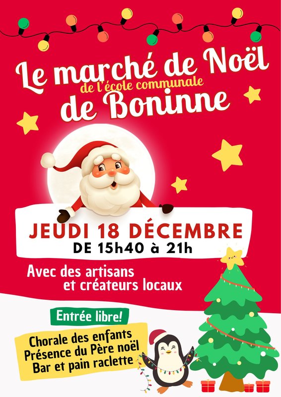 Marchés de Noël Marché Noël d Artisans locaux - Chorale d enfants - Père Noël - Pain Raclette