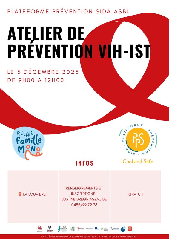 Stages,cours [Parents solo Relais Familles Mono] Atelier Prévention Vih-ist