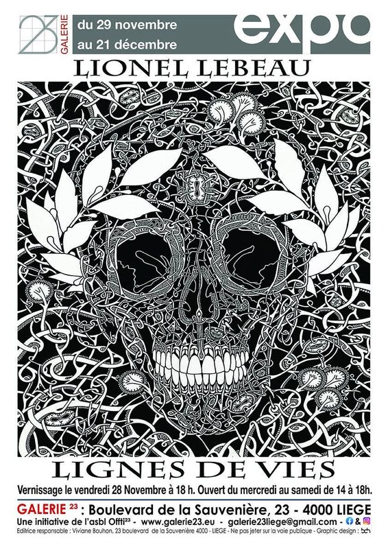 Expositions Exposition  Lignes vies   Lionel Lebeau