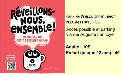 Loisirs Petit déjeuner Oxfam