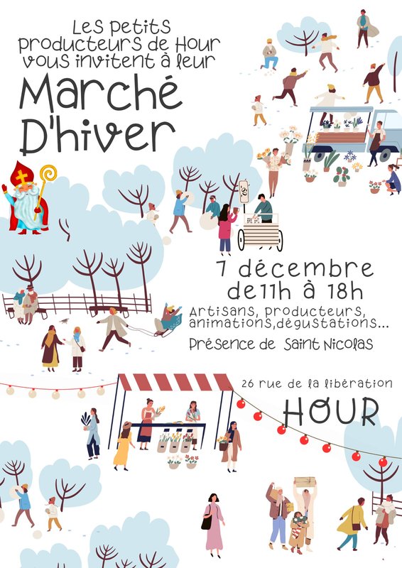 Loisirs Marché  d hiver petits producteurs Hour