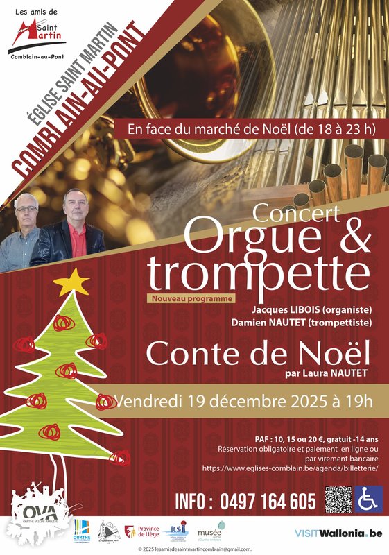 Concerts Concert Noël : trompette orgue