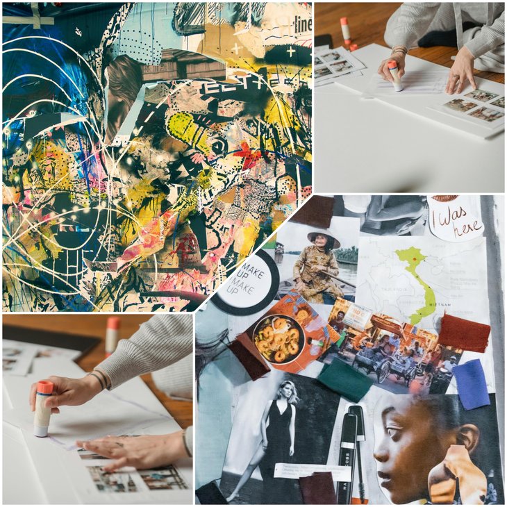 Stages,cours Atelier Collage intuitif saison 