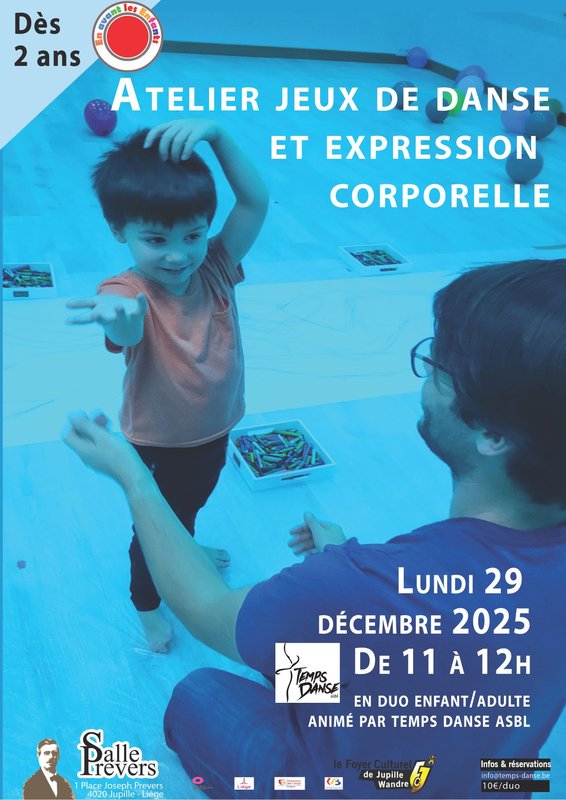Stages,cours Atelier Jeux danse expression corporelle »