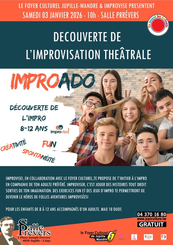Stages,cours Découverte l improvisation théâtrale
