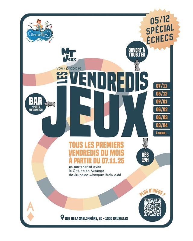 Loisirs Soirée Jeux l Auberge Jeunesse Jacques Brel - #️⃣2️⃣