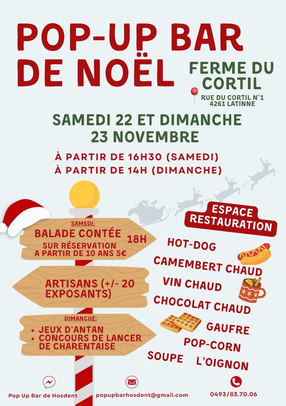 Marchés de Noël Marché Noël Pop Bar Hosdent