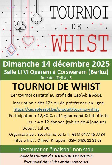 Loisirs Tournoi Whist