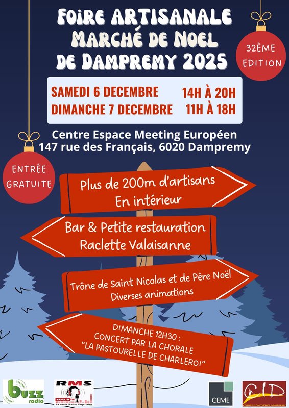 Marchés de Noël Foire artisanal /Marché Noel Dampremy