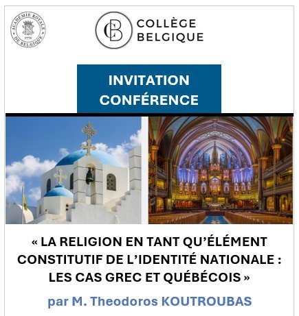 Conférences La religion tant qu’élément constitutif l’identité nationale