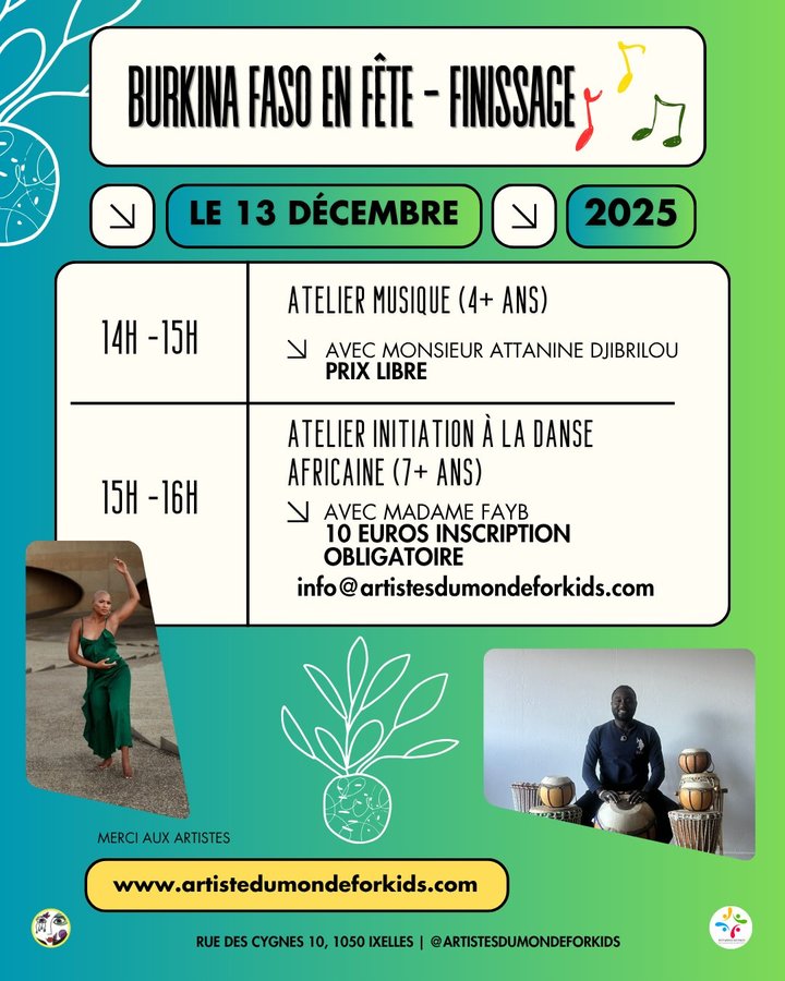 Stages,cours Burkina Faso fête - Finissage