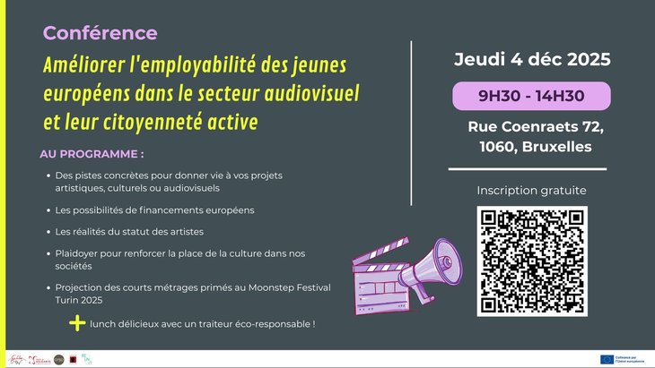 Conférences Améliorer l’employabilité jeunes européens dans secteur audiovisuel le