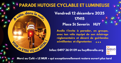 Loisirs Parade hutoise cyclable lumineuse
