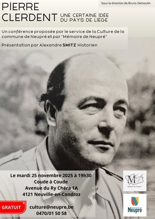 Conférences Conférence - Pierre Clerdent - certaine idée pays Liège