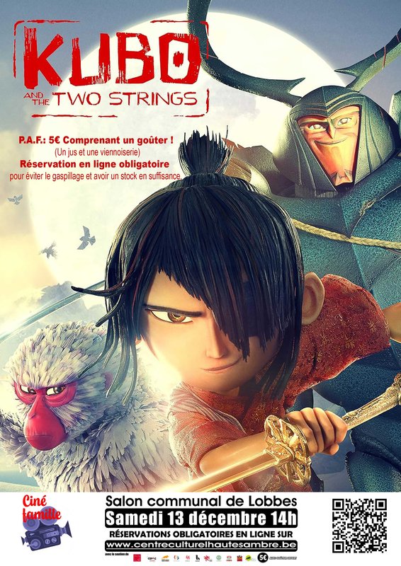 Spectacles Ciné-Famille Kubo l’Armure magique »