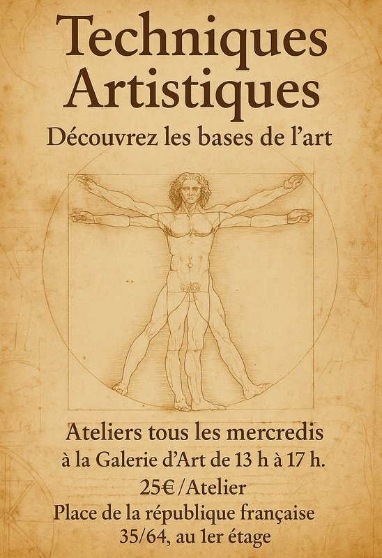Stages,cours Ateliers Techniques Artistiques
